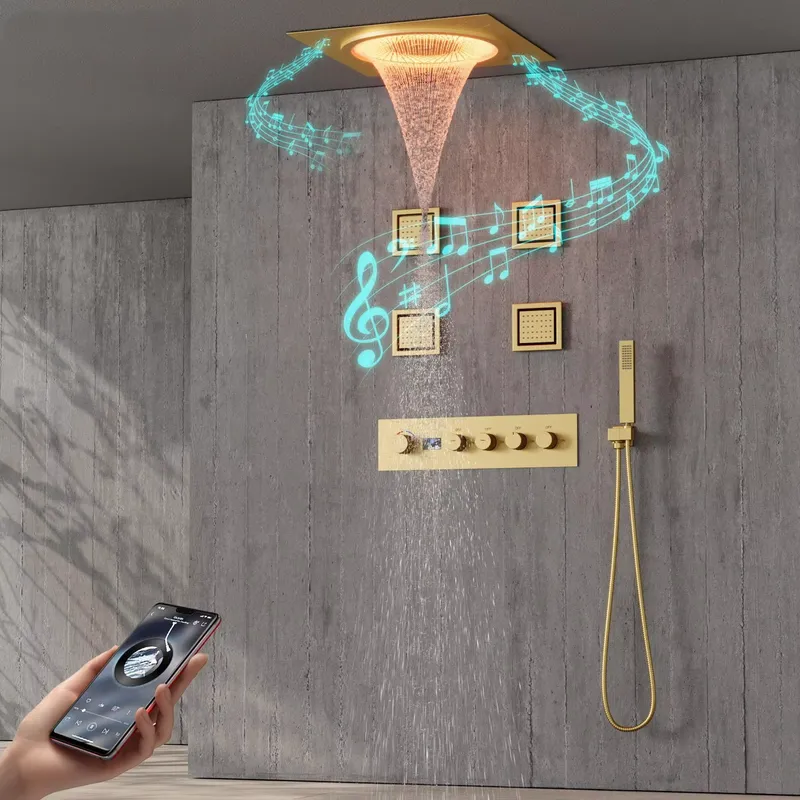 Smart Home In Us - Inteligentny zestaw prysznicowy LED z muzyką,