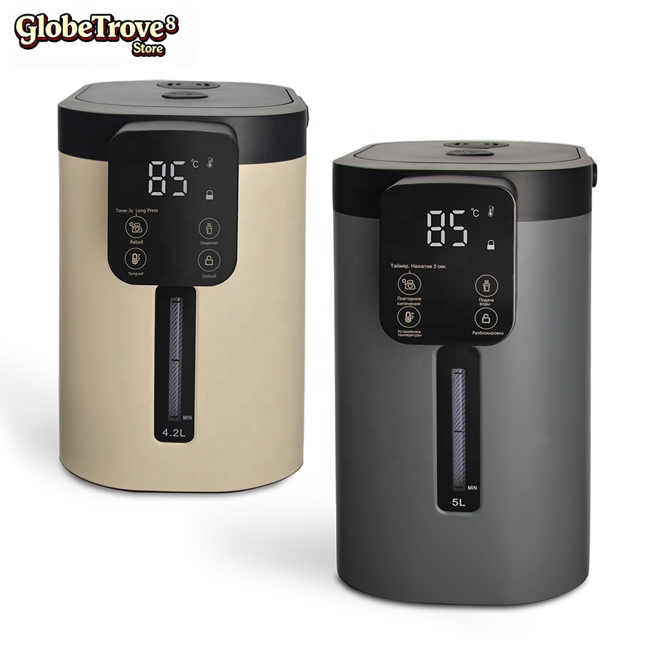 Home Smart Kettle - GlobeTrove PANCERKA 4L 5L Inteligentny Elektryczny