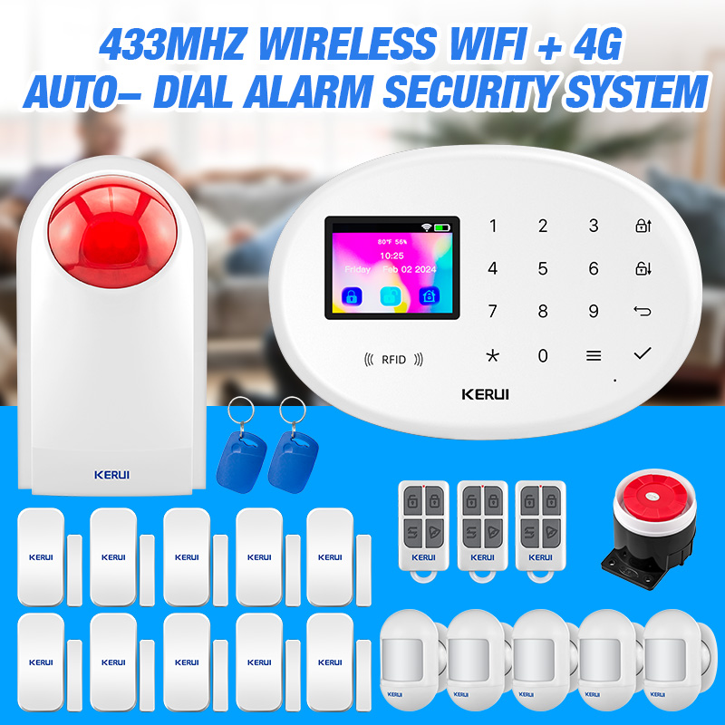 Smart Smoke Detector - KERUI 4G Tuya Inteligentny System Alarmowy