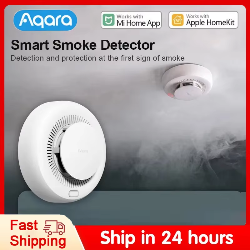 Smart Smoke Detector - Czujnik dymu Aqara, alarm pożarowy, monitorowanie,