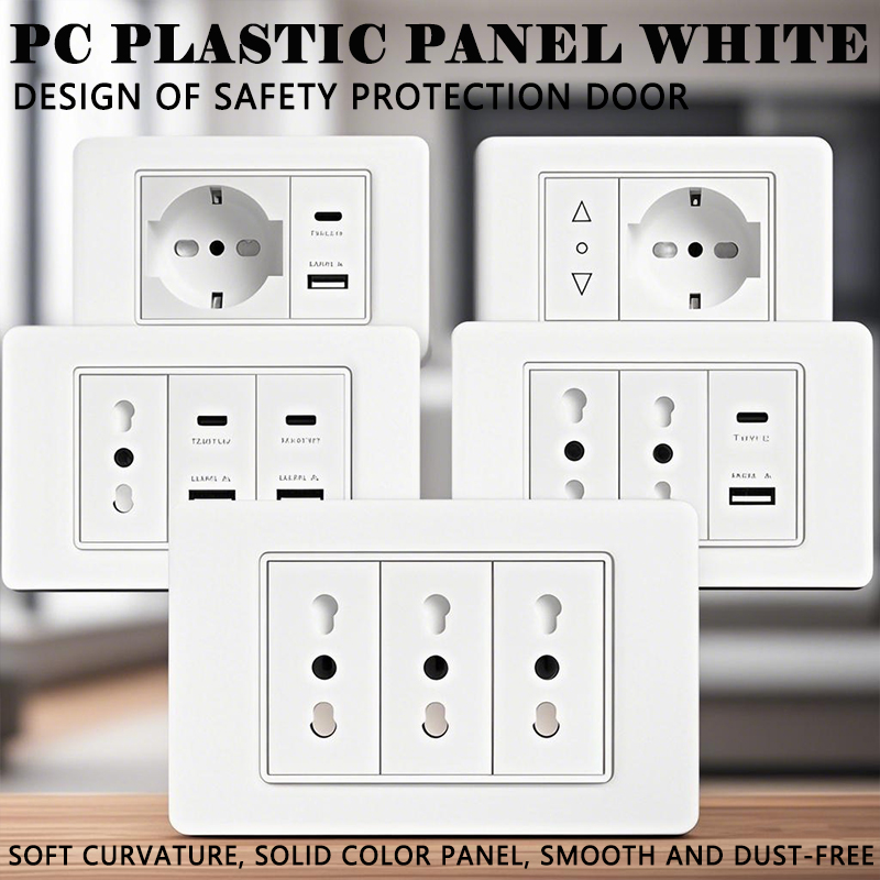 Smart Home For Pc - 118 PC Plastikowe gniazdo panelowe USB