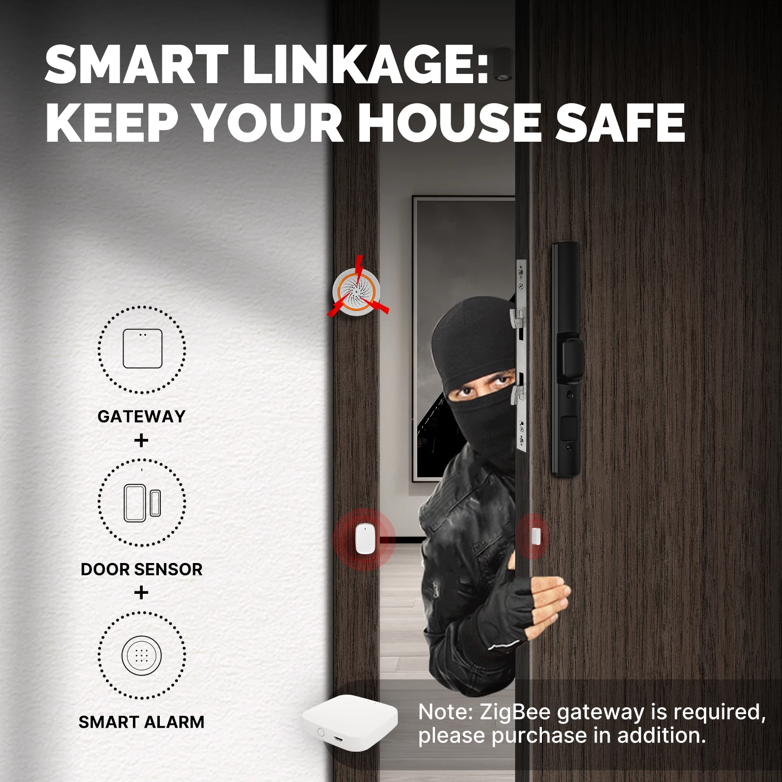 Czujnik otwarcia okna/drzwi MO – Smart Home Full System recenzja i cena