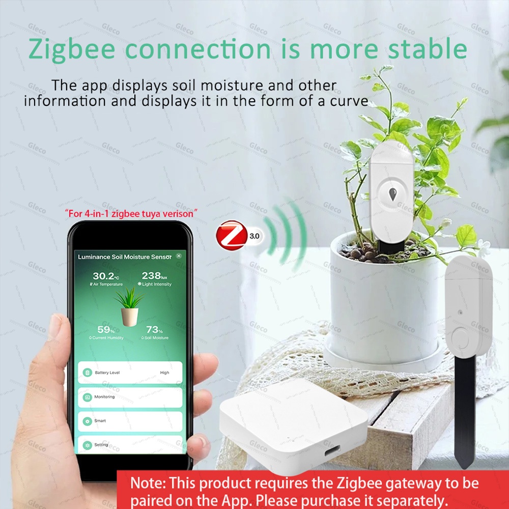 Czujnik wilgotności gleby Zigb – Smart Home Villa recenzja i cena