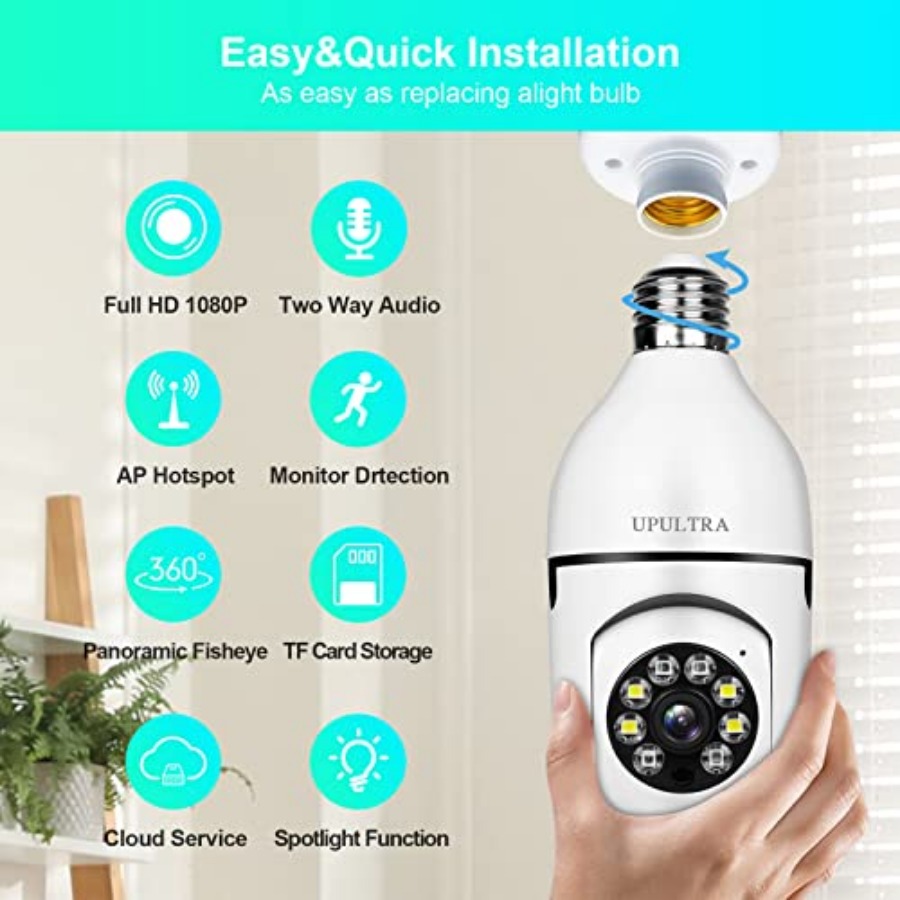 Żarówka z kamerą bezprzewodową – Smart Home Security recenzja i cena