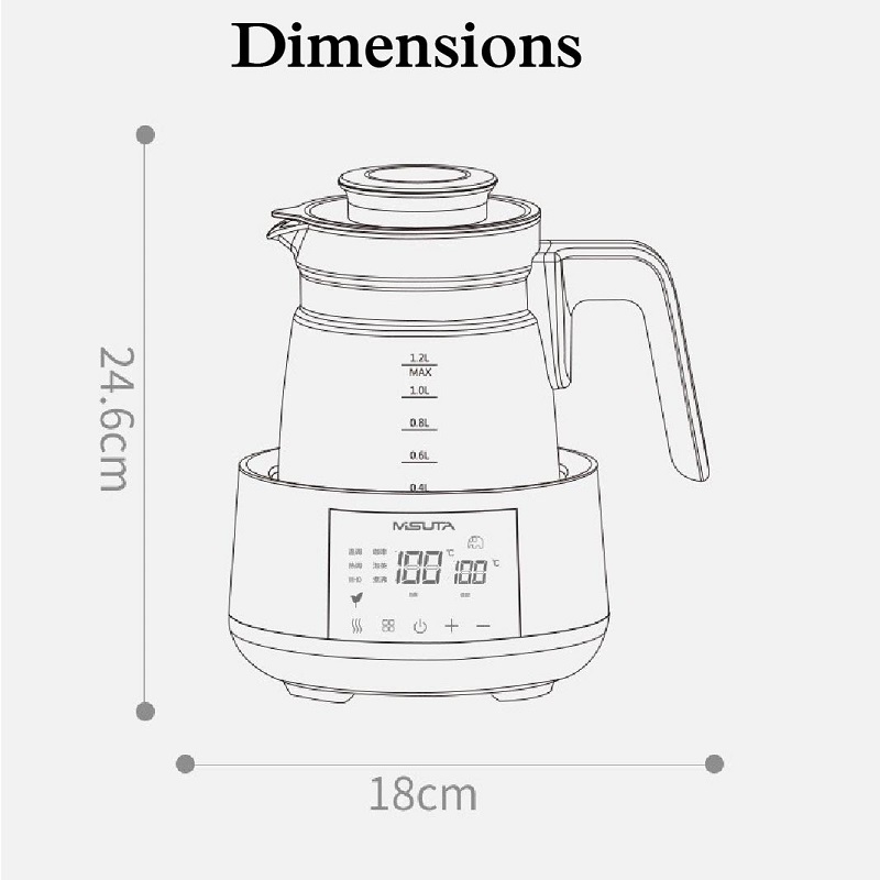 Czajnik elektryczny 1.2L z reg – Home Smart Kettle recenzja i cena