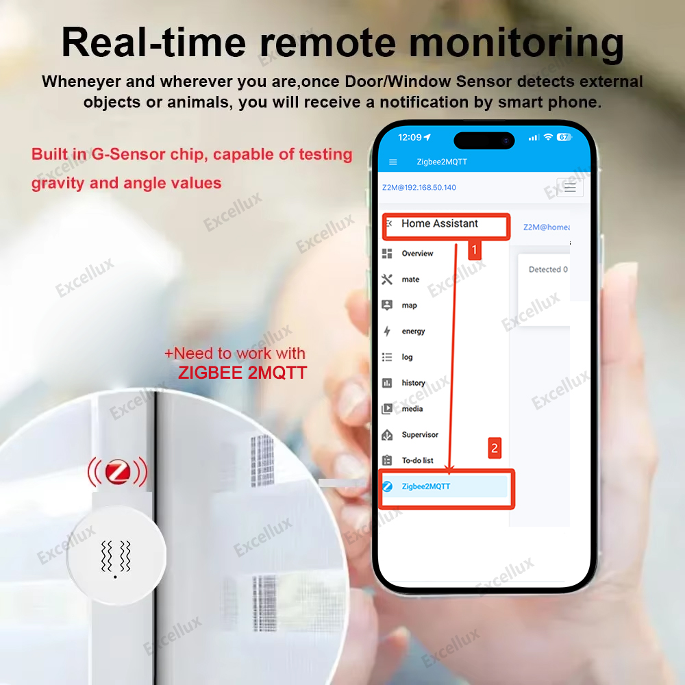 Czujnik wibracji Zigbee 3.0 Sm – Smart Home Security recenzja i cena