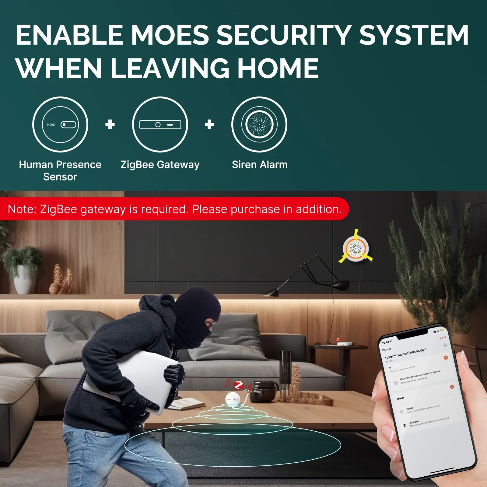 MOES ZigBee czujnik obecności  – Smart Home Security recenzja i cena
